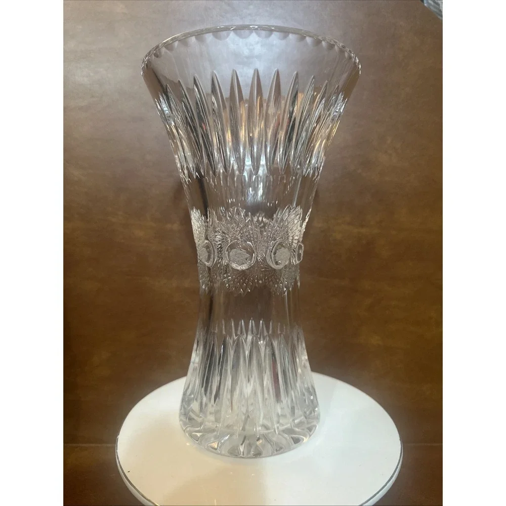 Vintage Cut Glass Floral Pattern 8